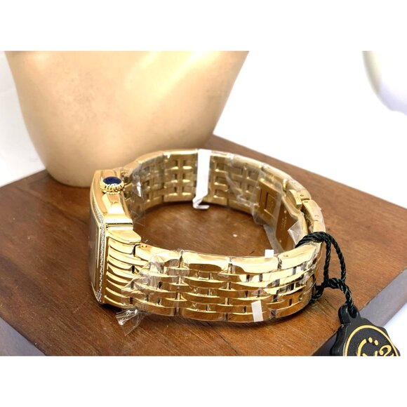GV2 by Gevril Women\'s Watch 12303B Swiss Quartz Silver Dial Gold Steel 27.5mm